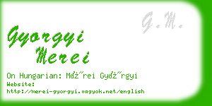 gyorgyi merei business card